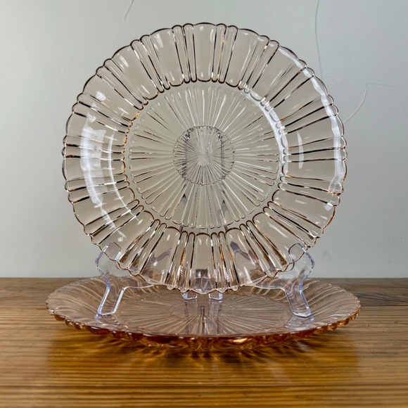 Set of 2 - Anchor Hocking -- Old Café Plates - Picture 13 of 14